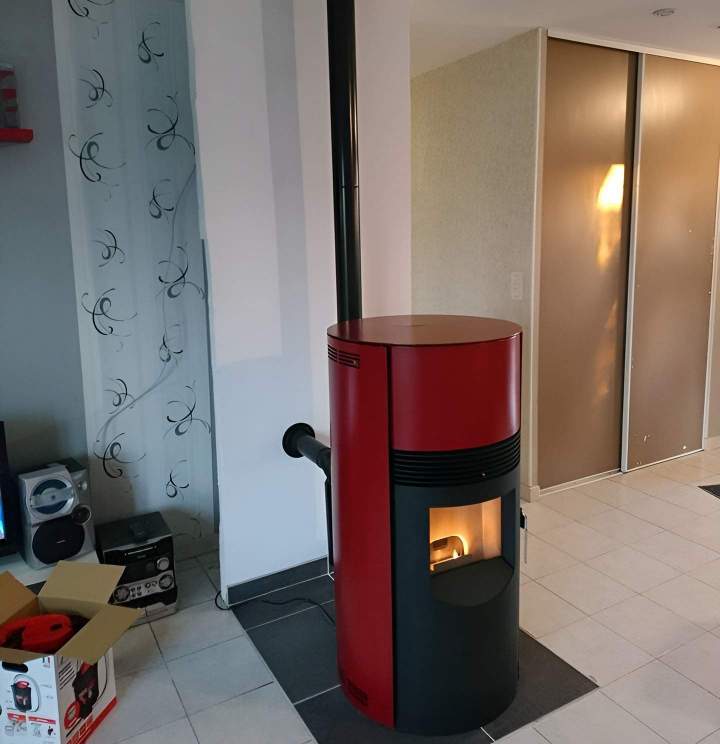 Installation de poêle de granule et poêle à bois Lesmont