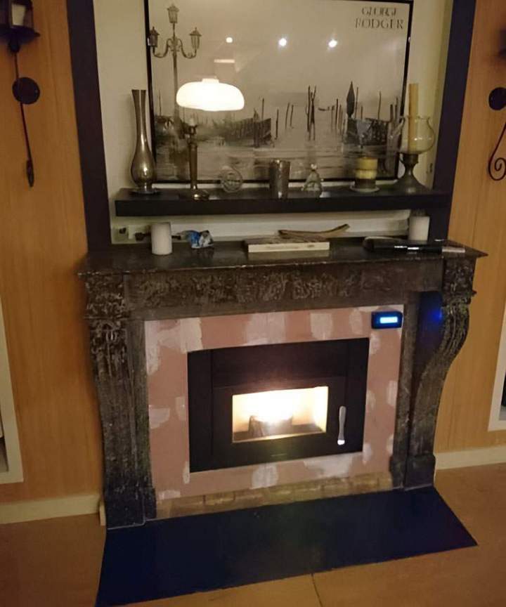 pose de poêle à bois Lesmont